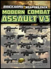 BrickArms Modern Combat - Assault Pack v3 Weapons for Brick Minifigures