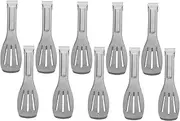 iplusmile Stainless Steel Buffet Tongs Small Kitchen Utensils for Serving Ice Sugar Appetizers Compact