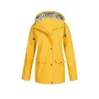 Ladies Outdoor Wind Rain Forest Jacket Coat Plus Size Womens Waterproof Raincoat