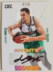 2023-24 H&C LKL Knights Autograph Zalgiris Kaunas Laurynas Birutis 8/15