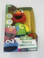 Playskool Hasbro Sesame Street Singing ABC's Elmo Plush Doll English & Spanish