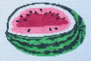 Watermelon Hand Painted Needlepoint Canvas