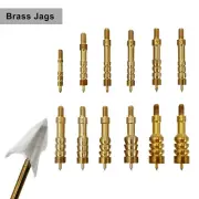 2PCS Gun Cleaning Jags Brush Spear Pointed Brass Jag 8/32 threads .22cal-.45cal