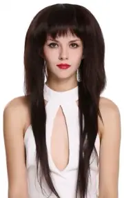 Extravagant Ladies' Wig Long Smooth Backcombed Mane Mahogany Braun Mix