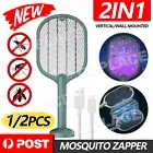 Electric USB Rechargable Racket Fly Swatter Mosquito Insect Killer Bug Zapper