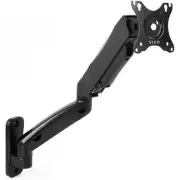 Single Monitor Wall Mount Height Adjustable Pneumatic Extended Arm Full Motio...