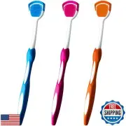 Tongue Brush, Tongue Scraper, Tongue Cleaner Helps Fight Bad Breath, 3 Tongue