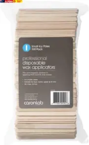 Disposable Wooden Spatula Small Icy Pole 500 Pack Wax Waxing Sticks