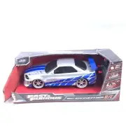 Fast & Furious R/C 2002 Nissan Skyline GT-R Window Box, 1:16 Scale New, Dmgd Box