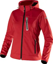 Diadora Utility Athena Softshell, workwear jacket women , color: Red/Black , size: XL