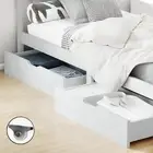 Artiss Set of 2 Bed Frame Storage Drawers Timber Trundle for Wooden Bed Frame