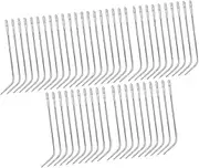 Frediuo 50Pcs Hand Sewing Needle Large Eyes Big Eye Needle Adults Dressmaker Sewing Sharp Needle for Yarn Sofa Mats Leather Crafts, L Shaped 5.5cmx2mm