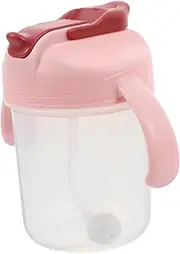 FONDOTIN Sippy Cup for Elderly Mug with Antichoke Straw and Easy to Read Measurements for Bedridden Adults and Dysphagia Patients Hospital Drinking Cup
