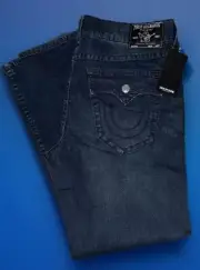 TRUE RELIGION GENO SN FLAP BIG T 103281 RELAXED SLIM JEANS 34 X 32