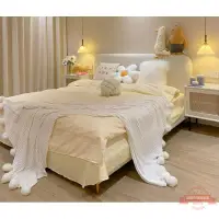 在飛比找樂天市場購物網優惠-北歐床ins風網紅床公主床雙人次臥室極簡輕奢布藝床床現代簡約