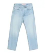 Valentino Logo Patch Straight Leg Jeans 33,34,36,30,31,32 denim