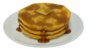 Display Fake Food Prop Short Stack Pancakes With Butter & Syrup
