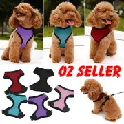 Breathe Dog Cat Puppy Soft VEST Mesh Adjustable Pet Harness Braces Clothe Leash
