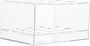 AUTSUPPL Acrylic Makeup Brush Holder Lipstick Organizer Desktop Storage Rack Sundries Box Compact Brush Storage