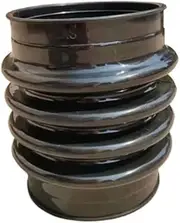 Black Polyurethane Jumping Jack Bellows Boot 17cm X 24.5cm for Wacker Rammer Compactor Tamper for Power Tools Accessories