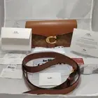 COACH shoulder bag in signature canvas C1032 Super valuable Brand new unused