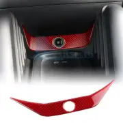 For Mini J01 EV Cooper 2024-UP Carbon Fiber Interior Cigarette Lighter Cover Red
