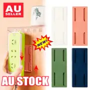 Socket Holder Plug Fixer Wall-Mounted Power Strip Holders Sticker Punch-free HI