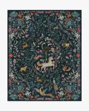 245' x 305' | Machine Washable Runner Rug | Kid & Pet Friendly | Indoor Rug | Iris Apfel Dreamweaver Blue Multicolour Tufted Rug | Ruggable