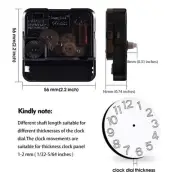 Quartz Clock Movement 20/64 inch Total Shaft Length 1 Clock Movement No Hands