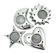 Incense Stick And Cone Holder Sun Moon Heart Star Aluminium