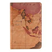 Map Pattern Horizontal Flip Smart Leather Case With Holder and Card Slots and Wallet For Ipad Mini 4(Brown)