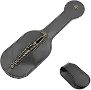 [LONGHAO] Men's Leather Coin Purse Leather Wallet for Belt Mini Purse Coin Purse Self Defence Belt Bag, Placed in a Leather Bag or on a Belt, for Men