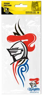 Newcastle Knights NRL Temporary Tribal Team Tattoos