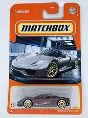 [Hot Wheels] 1:64 Scale Porsche 918 Spyder Diecast Car Model - 2022 - Sports Car - Unisex Kids