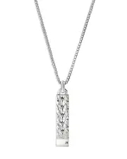 John Hardy Sterling Silver Men's Hammered Pendant Necklace, 22