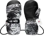 [HOIHOO] Ski Gloves, Waterproof Warm 3M Thinsulate Snow Gloves Touchscreen Cold Weather Winter Gloves Snowboard Gloves Fits both Men & Women