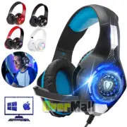 Wireless/Wired Bluetooth Headphones Bass Stereo Earphones Headsets Mic