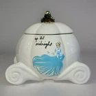 Rae Dunn Disney Cinderella Carriage Cookie Jar Princess Up ‘til Midnight - NEW