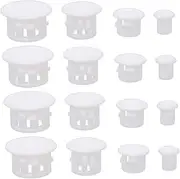 TOPPERFUN 200pcs Upholstery Stopper Locking Hole Plugs Locking Plug Plastic Hole Plugs Hole Caps Screw Plug Holes Furniture Hole Plugs Round Hole Plugs Plastic Furniture Hole Plug