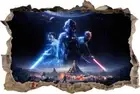 Star Wars Battlefront Darth Maul 3D Smashed Wall Sticker Decal Art Mural J681