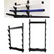 Samurai Sword Display Rack Sword Holder ,Wall Mount Density Fiberboard Classical