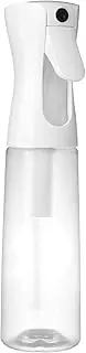 Flairosol Continuous Spray Water Bottle for Curl Hair, 360 Fine Mist Salon Care Infinity, Plant Spritzer Mister, Barber Stylist Sprayers,10oz,White