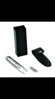 SILVER TWEEZLIGHT SET Tweezer with LED Light Eyebrow Remover Hair Eyelash Beauty