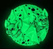 Neil Eyre Designs Halloween Vampire Flying Bat Bats Full Moon Magnet Glow Dark
