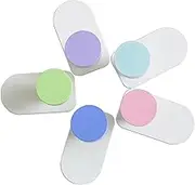 Mtxorvix 5 Pcs Creative Coat, Macaron Round, Wall Hooks Adhesive Hooks Safe Removable Hooks for Backpacks, Hats & Towels(Bathroom/Door Organizer)