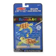 Melissa & Doug - On The Go Scratch Art Color Reveal Pad - Sea Life from Tates...