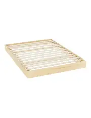 [Artiss] Floating LED Wooden Odin Bed Frame Double Size in Pine