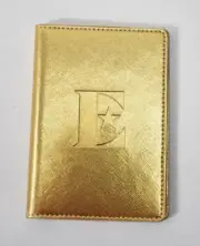 Elton John Gold Passport Booklet Case Wallet Folding Storage Cover 4" x 5-1/2"