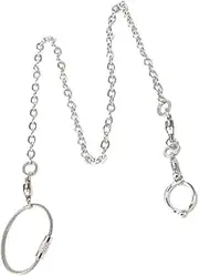 POPETPOP Stainless Steel Bird Chain Pet Bird Flying Chain Outdoor Bird Aviary Bird Foot Stand Chain Pigeon Leg Ring Birds Training Rope Bird Traction Rope Snap Button Boots White