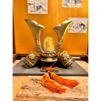 在飛比找蝦皮購物優惠-日本鑄鐵製武士頭盔飾り兜「聖觀世音菩薩」生龍獅子星光
